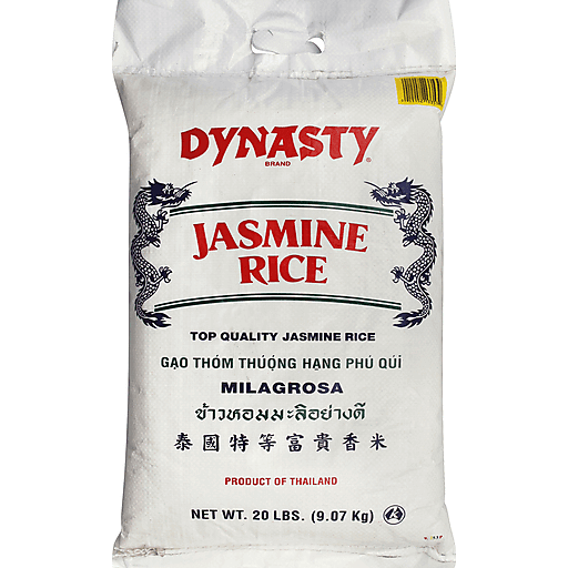 Dynasty Jasmine Rice 20 lb bag | Rice, Grains & Seeds | DeCA