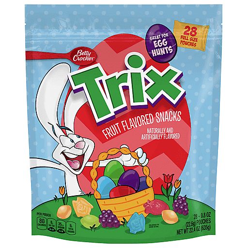 Trix Fruit Flavored Snacks, 28 Full Size Pouches 28 ea | Shop | DeCA