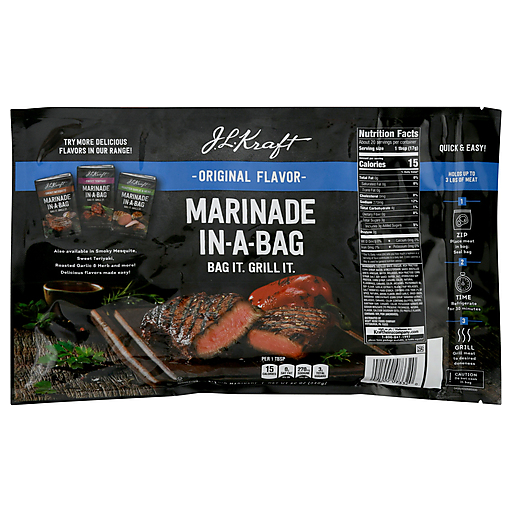 Jl Kraft Marinade, Original Flavor, In A Bag, Liquid 12 oz | Shop | DeCA