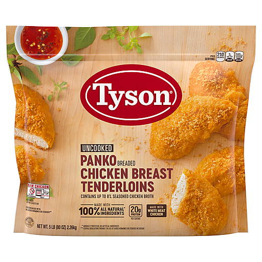 Tyson Chicken Breast Tenderloins, Panko, Breaded 5 lb | Shop | DeCA