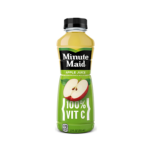 Minute Maid 100% Apple Juice 12 fl oz bottle New Age Beverage DeCA