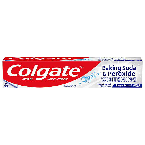 Colgate Baking Soda and Peroxide Whitening Toothpaste 6 oz box Oral