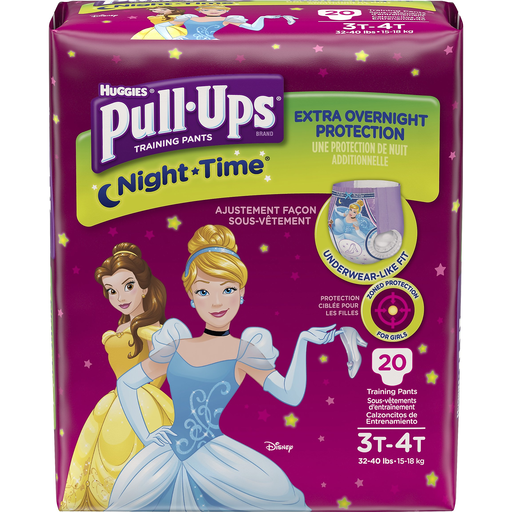 Dropship Pull-Ups Girls' Night-Time Training Pants Size 3T-4T; 60