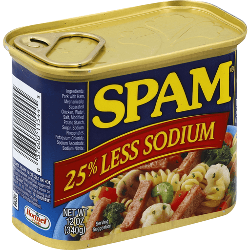 SPAM Canned Meat 3 Teriyaki, 3 Hickory Smoke, 3 Turkey, 3 Bacon (12 cans  total)
