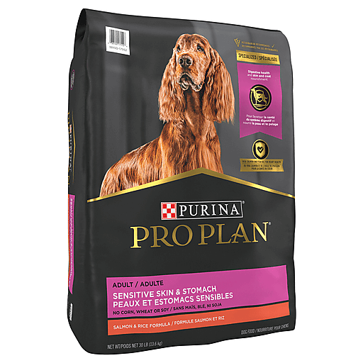 Purina Pro Plan Sensitive Skin & Stomach Salmon & Rice Formula Adult ...