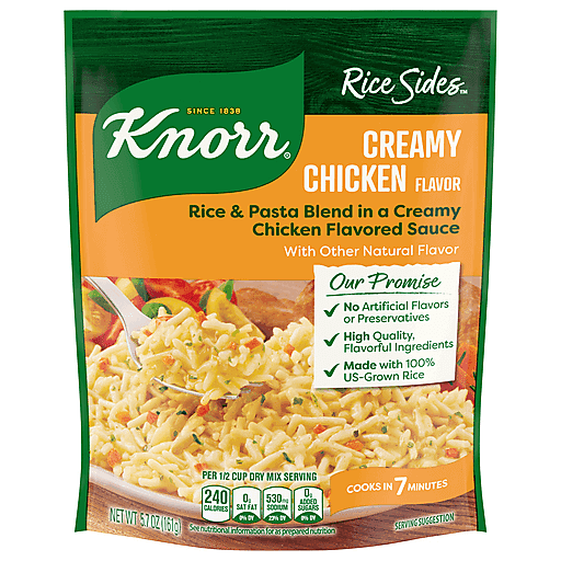 Knorr Rice Sides Creamy Chicken Flavored Rice and Pasta Blend Dry Mix 5