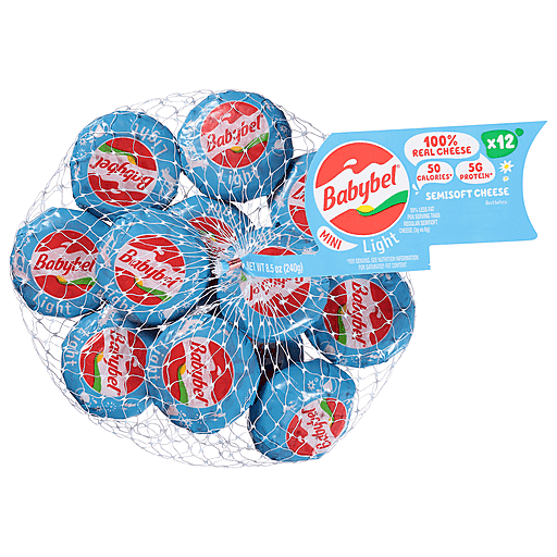 SNACKING MINI BABYBEL LIGHT 12CT, Snack Cheese