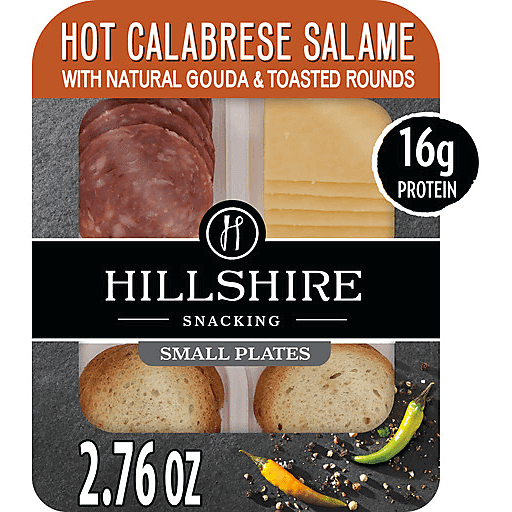 Hillshire Snacking Natural Gouda Cheese Toasted Rounds Hot