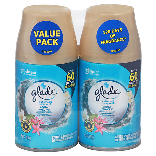 Glade Automatic Spray Refill, Air Freshener, Invigorating Aqua