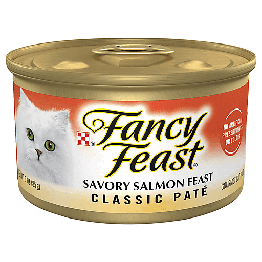 Purina Fancy Feast Classic Savory Salmon Feast Gourmet Cat Food