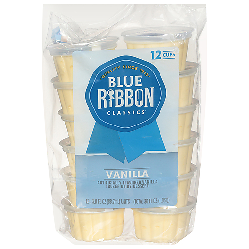 ばにら Blue Bunny Blue Ribbon Classics Vanilla Ice Cream 12 ct 3 fl