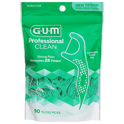 Sunstar Gum Professional Mint Clean Flossers 90 ct | Oral Care | DeCA