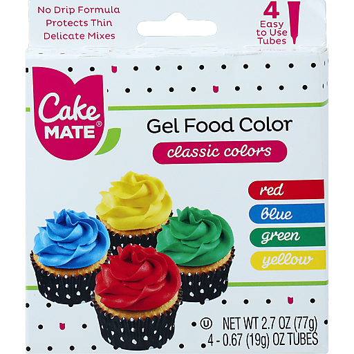 Great Value Gel Food Colors, Classic - 2.7 oz