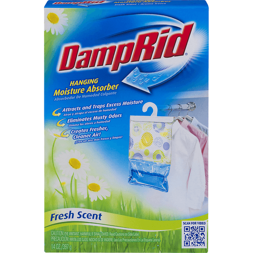 Damp Rid Moisture Absorber, Hanging, Fresh Scent 14 oz Shop DeCA