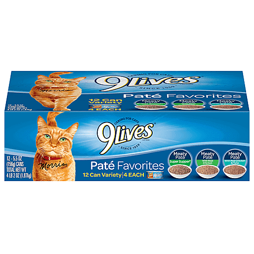 Lives Pate Favorites Wet Cat Food oz can 12 ct Wet Cat