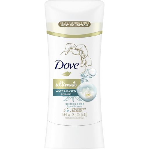 Dove Ultimate Antiperspirant Deodorant Stick Gardenia & Aloe, 2.6 oz Shop DeCA