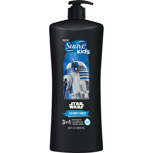 Suave Kids Coconut Force 3 in 1 Shampoo Conditioner Body Wash 28 oz ...