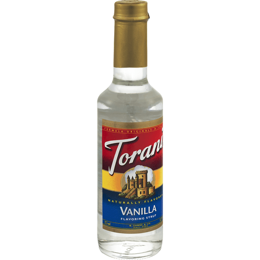 Torani Vanilla Syrup 12.7 oz bottle Shelf Stable Coffee Creamer
