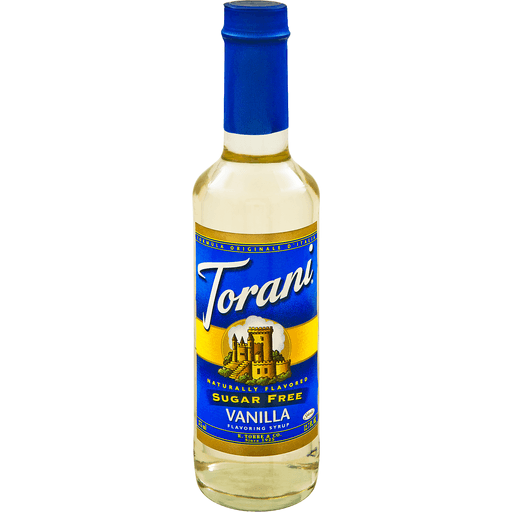 Torani No Sugar Added Coffee Flavoring Vanilla Syrup 12.7 oz bottle