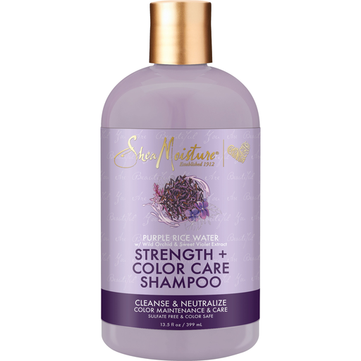 Shea Moisture Shampoo, Strength + Color Care, Purple Rice Water | Shop ...