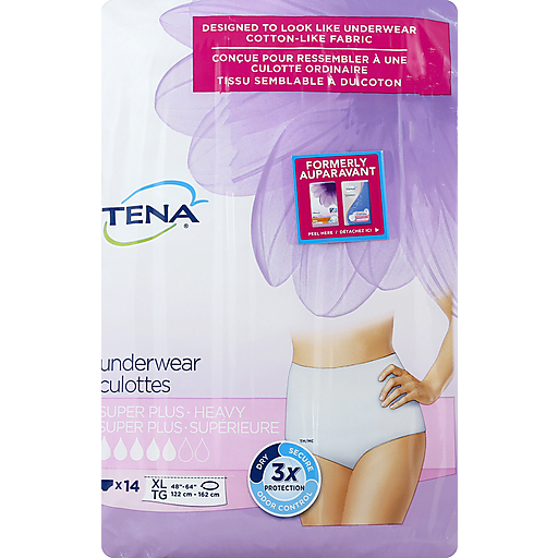 Tena Incontinence Super Plus Absorbency Extra Large Underwear For Women 14  ct pack, Incontinence
