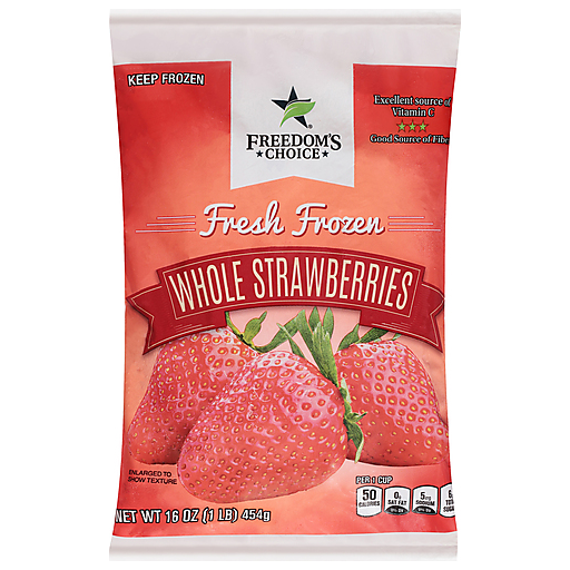 Freedom's Choice Fresh Frozen Whole Strawberries 16 oz bag | Frozen ...