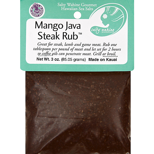 Salty Wahine Mango Java Steak Rub Gourmet Hawaiian Sea Salt Seasoning 3 ...