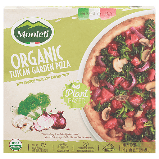 Monteli Organic Tuscan Garden Pizza 15.31 oz box, Honey